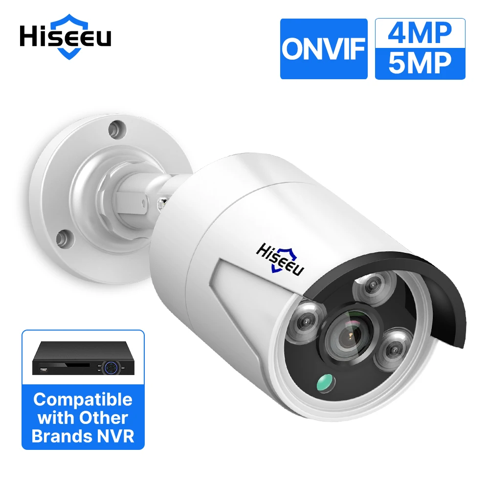 Hiseeu-H.265 POE IP 4MP 5MP CCTV IP 감시 보안 카메라 오디오 기록 POE NVR 시스템, 방수 야외 야간 투시경 title=Hiseeu-H.265 POE IP 4MP 5MP CCTV IP 감시 보안 카메라 오디오 기록 POE NVR 시스템, 방수 야외 야간 투시경 