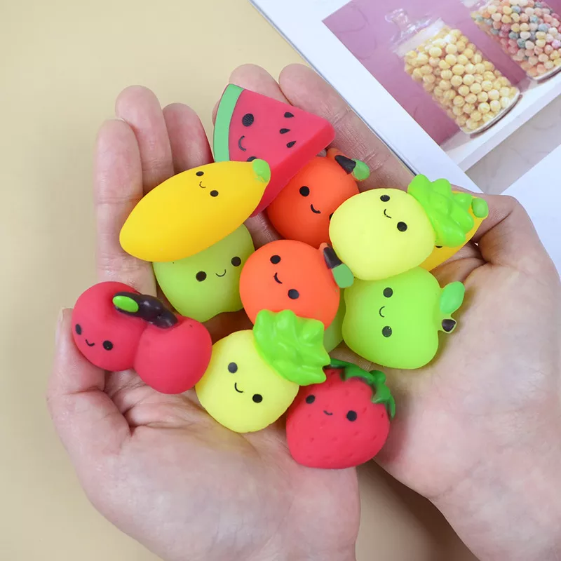 귀여운 Squishies 리치 과일 애니마 스퀴시 완구 어린이 안티 스트레스 볼 스퀴즈 파티 스트레스 릴리프 완구 생일, 5-50 개