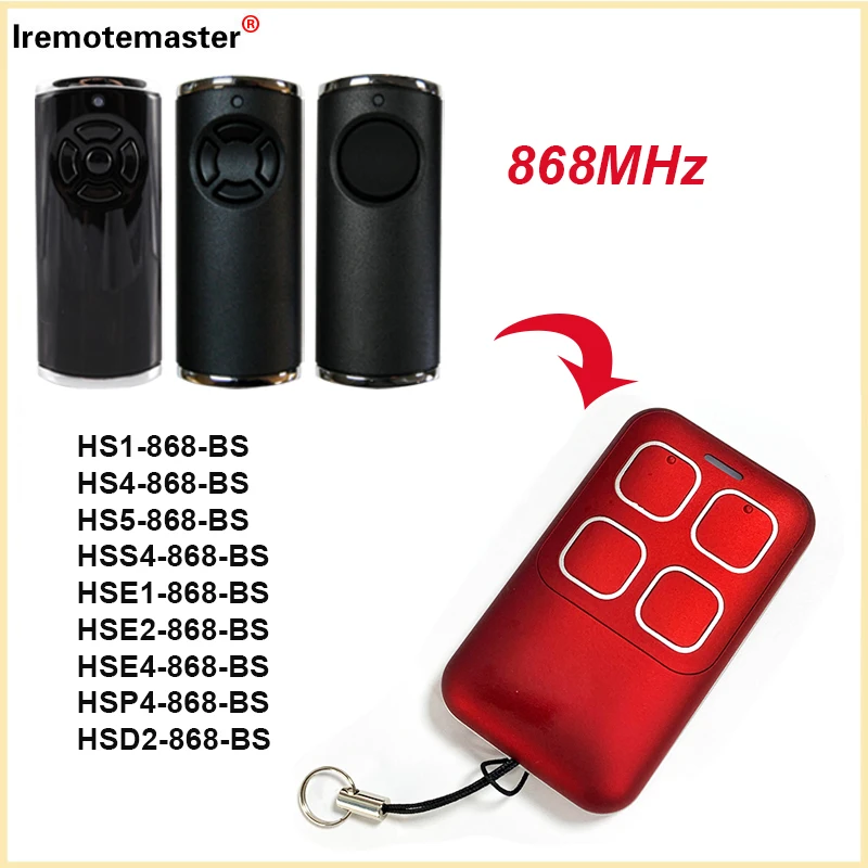 HORMANN BiSecur HSE2-868-BS HSE4-868-BS 차고 도어 원격 제어 HORMANN HS1 HS4 HSS4 HSE1 HSP4 HSD2 868 BS 송신기