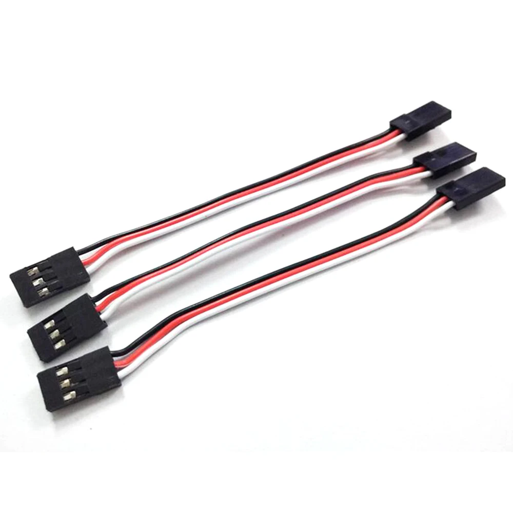 10pcs 100mm 150MM 200MM 300MM 서보 연장 코드 남성 JR 플러그 서보 연장 리드 와이어 케이블 10cm