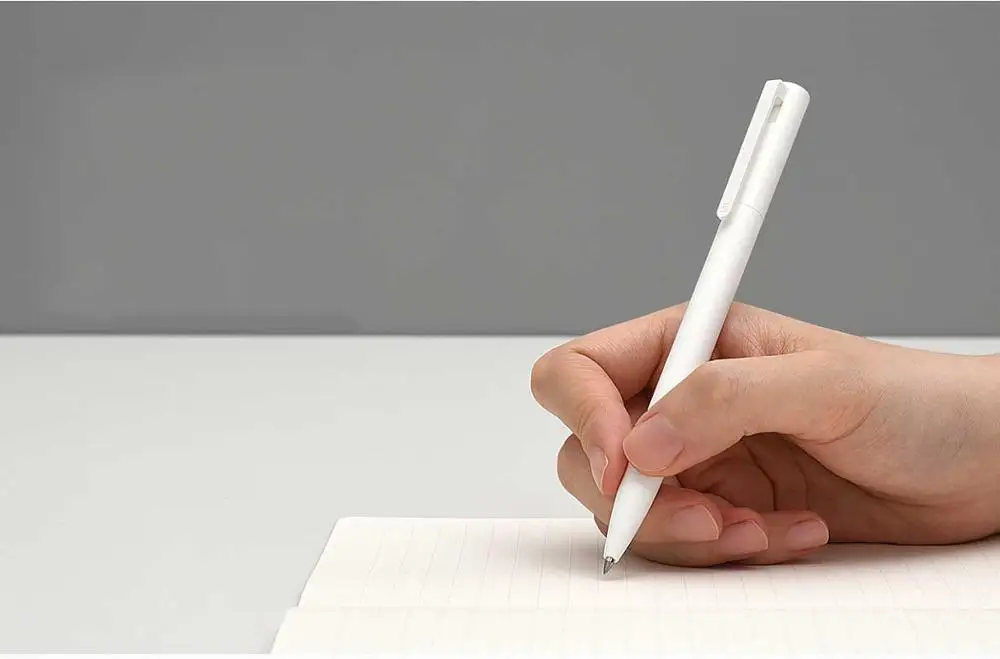 Xiaomi-Mijia 오리지널 젤 펜 MI 펜 0.5mm 서명 펜, PREMEC 부드러운 스위스 리필 미쿠니 일본 잉크 (검정, 파랑) 최고의 선물