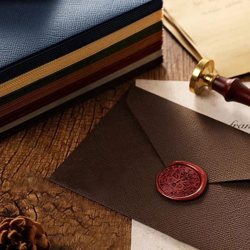 5/10pcs 빈티지 리넨 봉투 DIY 엽서 청첩장 카드 커버 선물 포장 봉투 한국어 편지지 사무 용품