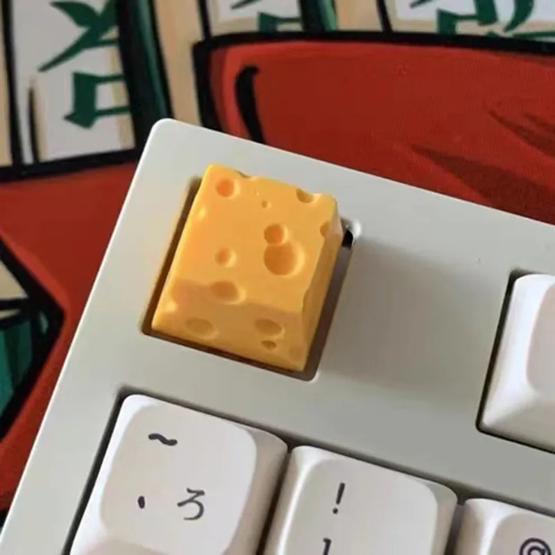 치즈 Keycap 귀여운 ESC 성격 수지 기계식 키보드 키 캡 Chesse 케이크 디자인 노란색 title=치즈 Keycap 귀여운 ESC 성격 수지 기계식 키보드 키 캡 Chesse 케이크 디자인 노란색 