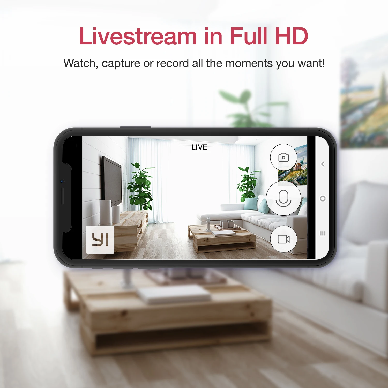 YI-1080p 스마트 홈 카메라, 실내 AI 인간/개 고양이 애완동물 와이파이 보안 캠 감시 시스템 야간 투시경 활동 영역