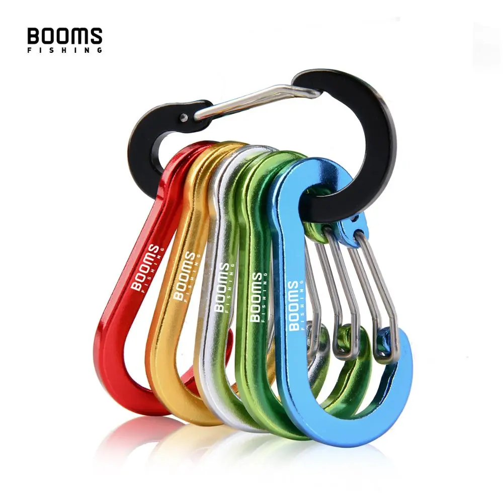 Booms-낚시 CC1 스틸 작은 카라비너 클립, 야외 캠핑 멀티 도구 낚시 액세서리 6 개 title=Booms-낚시 CC1 스틸 작은 카라비너 클립, 야외 캠핑 멀티 도구 낚시 액세서리 6 개 
