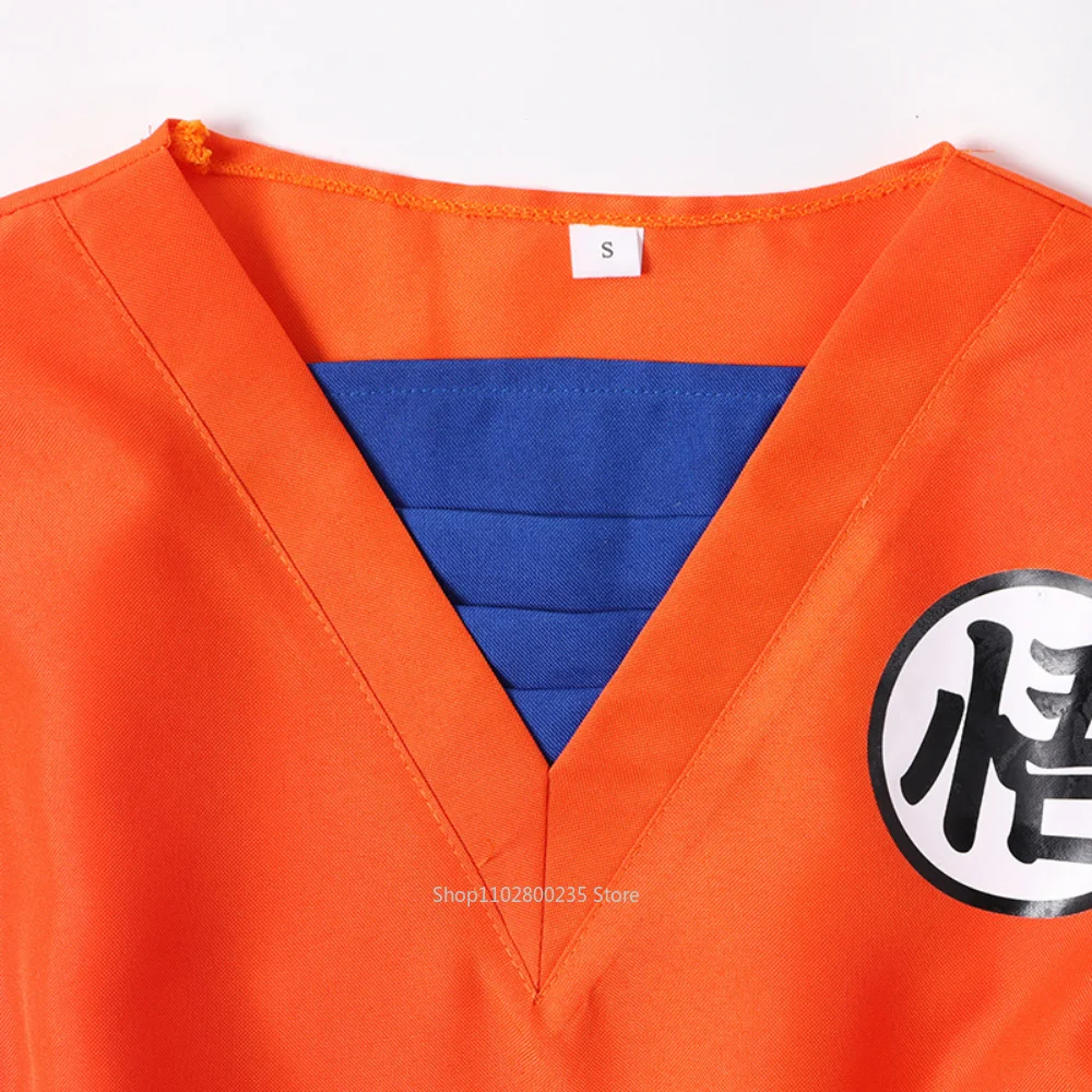 애니메이션 드래곤볼 Z 키즈 손오공 코스프레 코스튬 가이 휴가 의상, 꼬리 작가 가발, 어린이 드레스, 할로윈 파티 선물