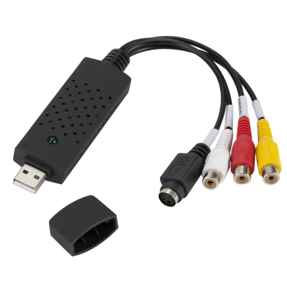 USB 2.0 VHS-DVD 변환기, 아날로그 비디오-디지털 포맷 오디오 비디오, DVD VHS 레코드 캡처 카드 품질 PC 어댑터