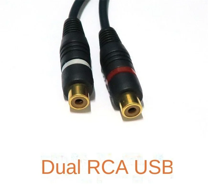 2 RCA 1 RCA 암-수-암 분배기 케이블, 오디오 분배기 분배기 변환기 스피커 골드 케이블
