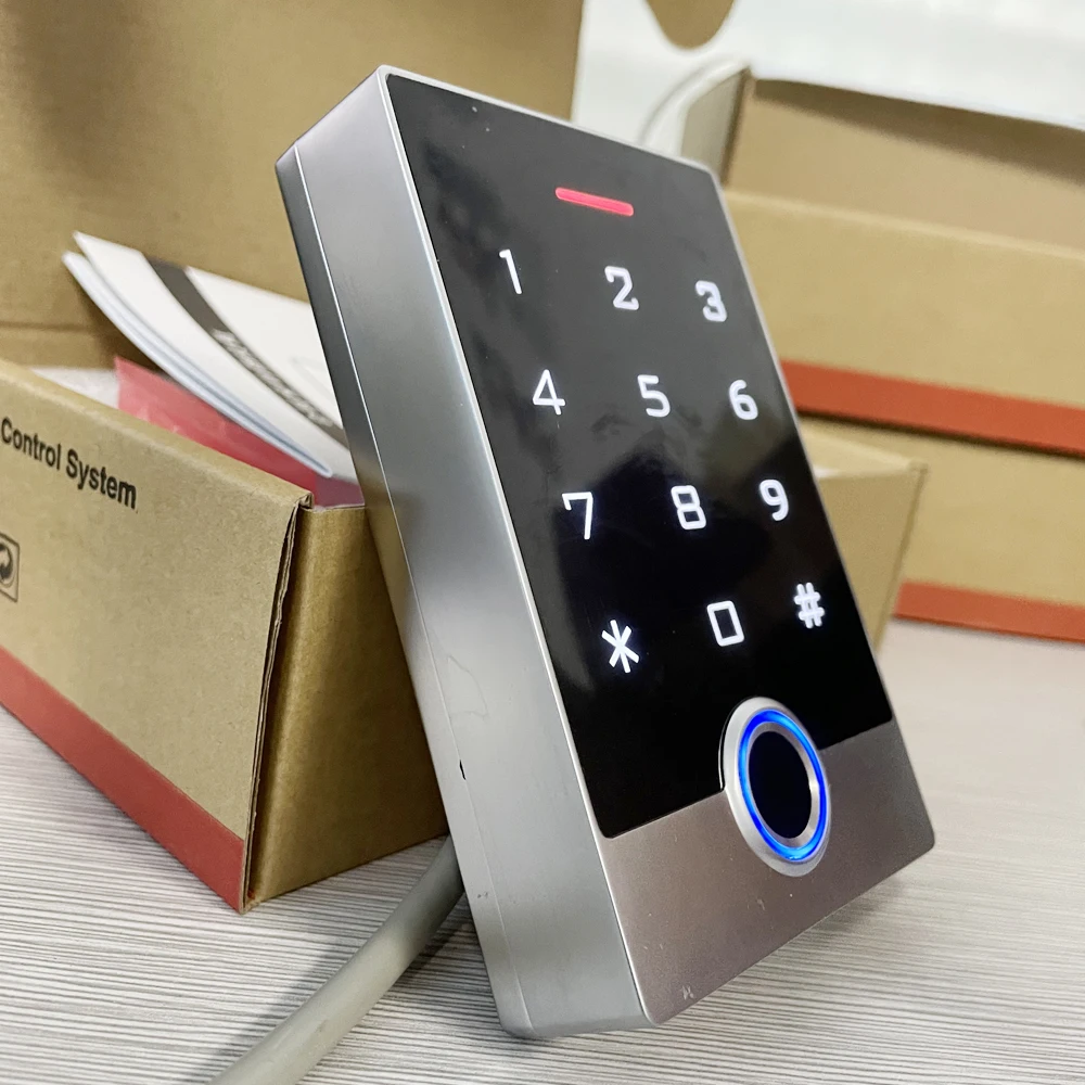 스마트 지문 도어 잠금 WIFI Tuya APP 터치 암호 키패드 방수 RFID 카드 액세스 제어 시스템
