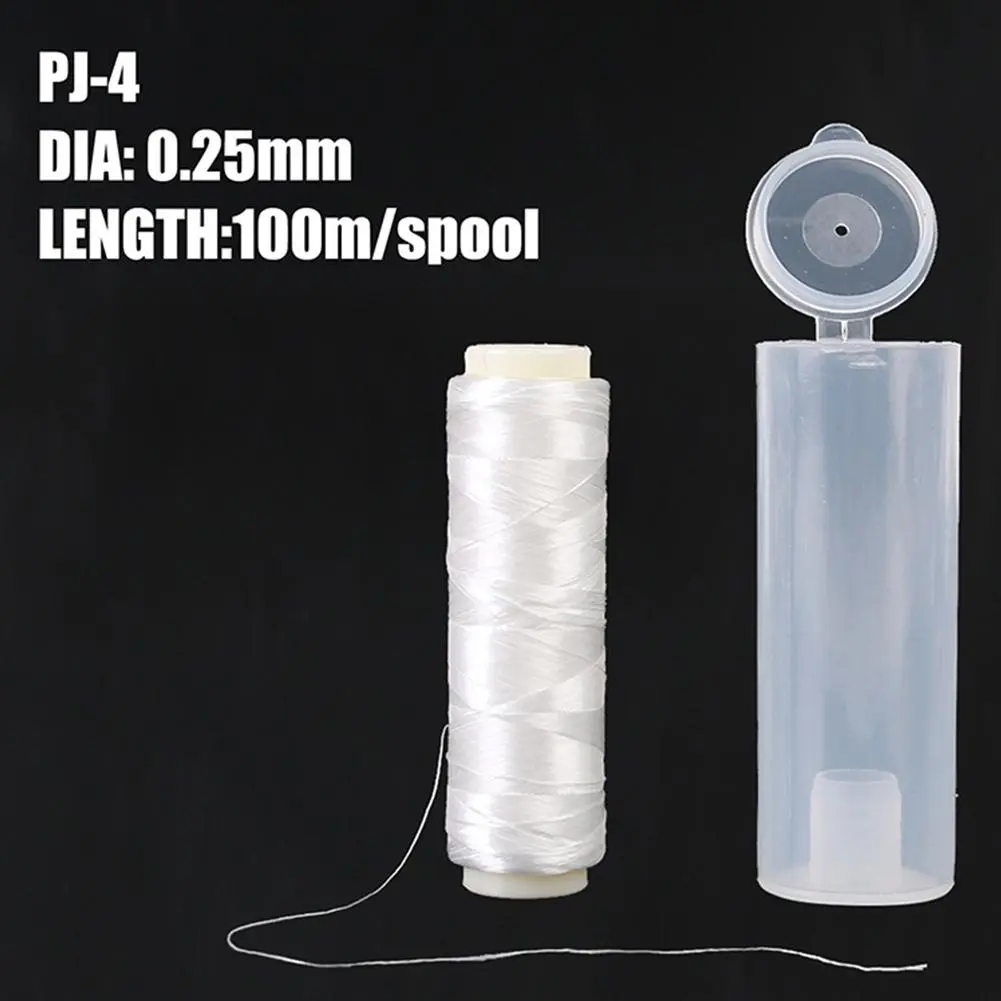 낚시 탄성 스레드, 다목적 바다 낚시 액세서리, 태클 미끼 줄, 0.2mm, 200m, 스풀 0.25mm, 100m