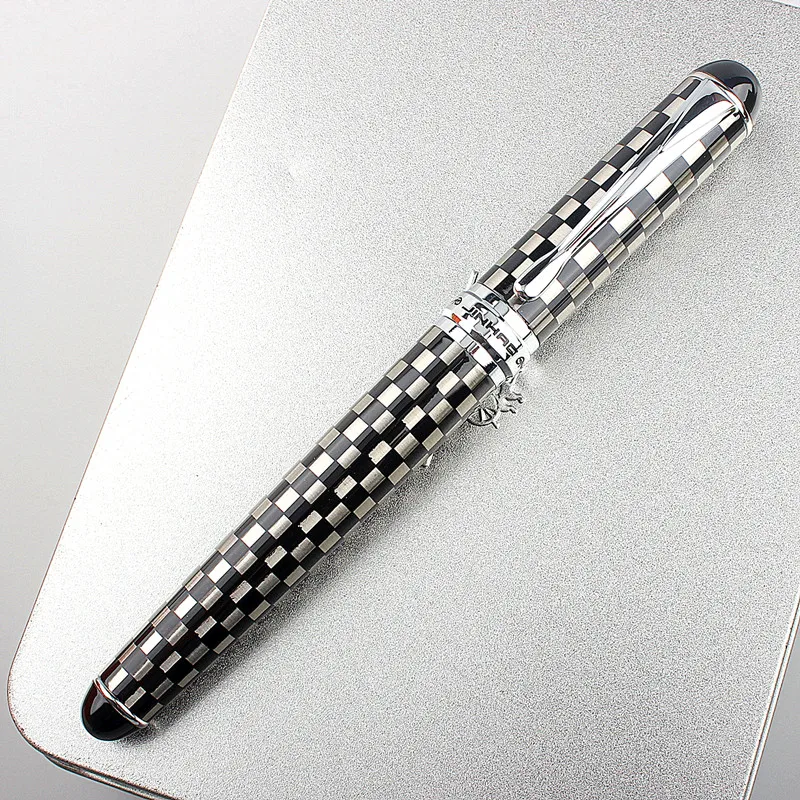 JINHAO 비즈니스 필기 용품, 750 펜, 그레이 0.7mm 펜촉 젤 펜, 체스 보드 롤러 볼 펜, 럭셔리 필기 잉크, 블랙 리필 title=JINHAO 비즈니스 필기 용품, 750 펜, 그레이 0.7mm 펜촉 젤 펜, 체스 보드 롤러 볼 펜, 럭셔리 필기 잉크, 블랙 리필 