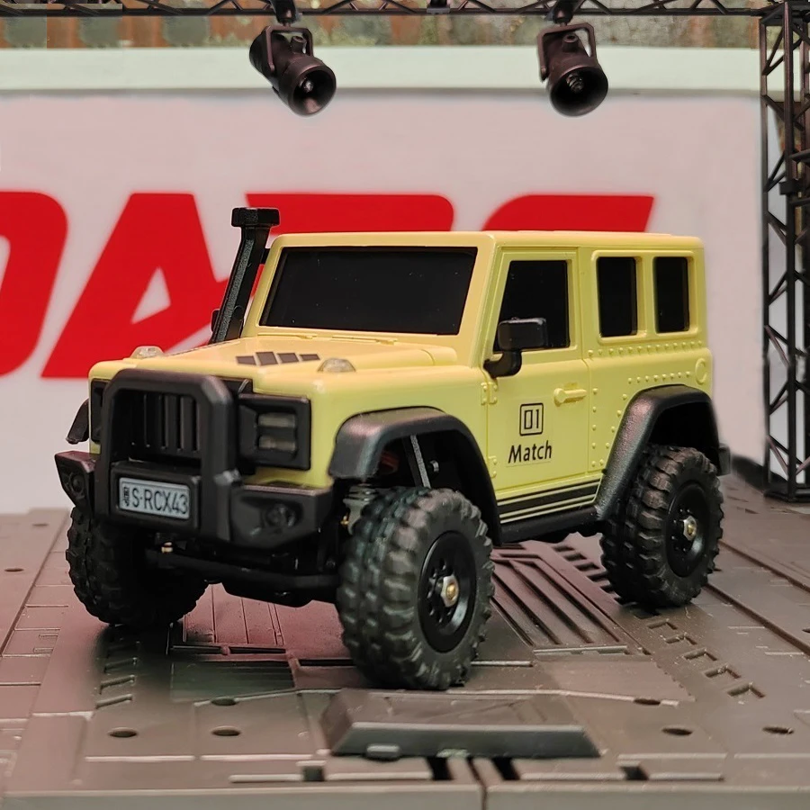 LDARC X43 RTR/BNR 1/43 크롤러 터보 RC카, 4WD 리모컨 미니 클라이밍 실내 레이싱 차량, 어린이 성인용 장난감 오프로더