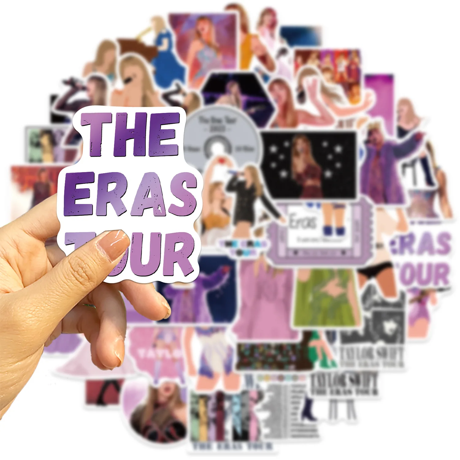 테일러 스위프트 콘서트 방수 그래피티 스티커, 미적 장식 러기지 컵, 노트북 전화 스크랩북 스티커, 10 개, 30 개, 50 개