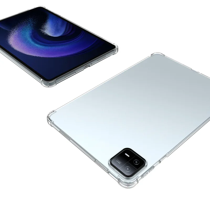 샤오미 패드 6, 11 인치 에어백 소프트 TPU 케이스, 투명 실리콘 태블릿 커버, MiPad 6 Pro, 11 인치