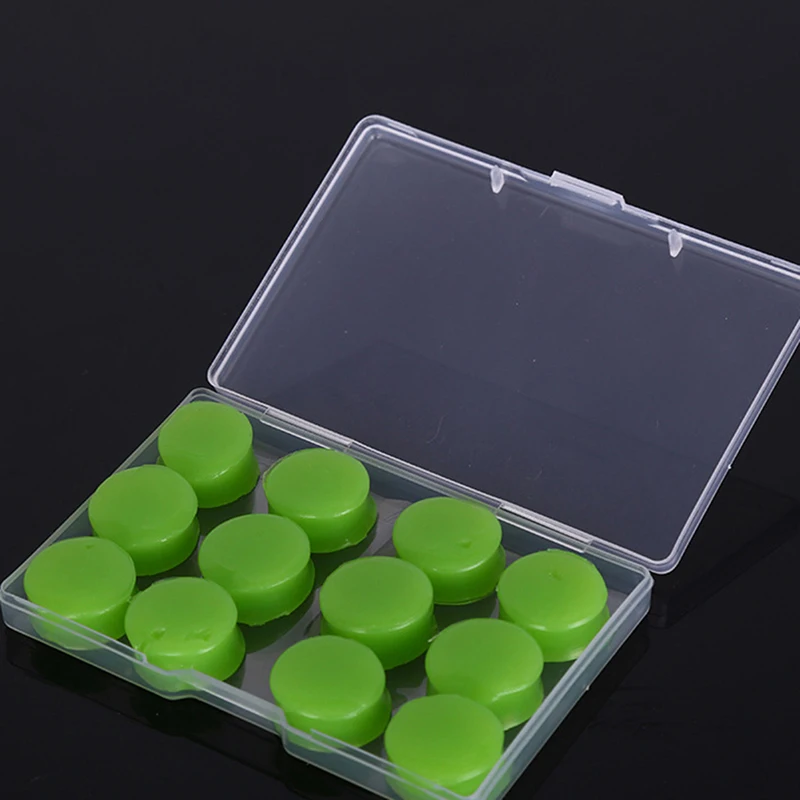 12PCS 실리콘 귀 플러그 소음 감소 수면 안티 취소 방음 귀마개 보호 잠자는 재사용 가능한 귀 플러그