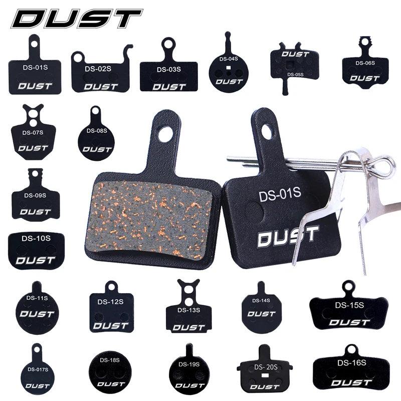더스트 세미 메탈 자전거 유압 디스크 브레이크 패드, MTB 산악 자전거 부품, 시마노 XT XTR M315 SRAM Avid BB5 BB7 E1 E3, 1 쌍