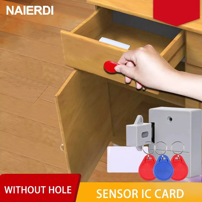 NAIERDI Invisible Sensor Lock EMID IC Card 서랍 Digital 캐비닛 지능형 전자 잠궜을 대 한 옷장 가구 하드웨어 title=NAIERDI Invisible Sensor Lock EMID IC Card 서랍 Digital 캐비닛 지능형 전자 잠궜을 대 한 옷장 가구 하드웨어 