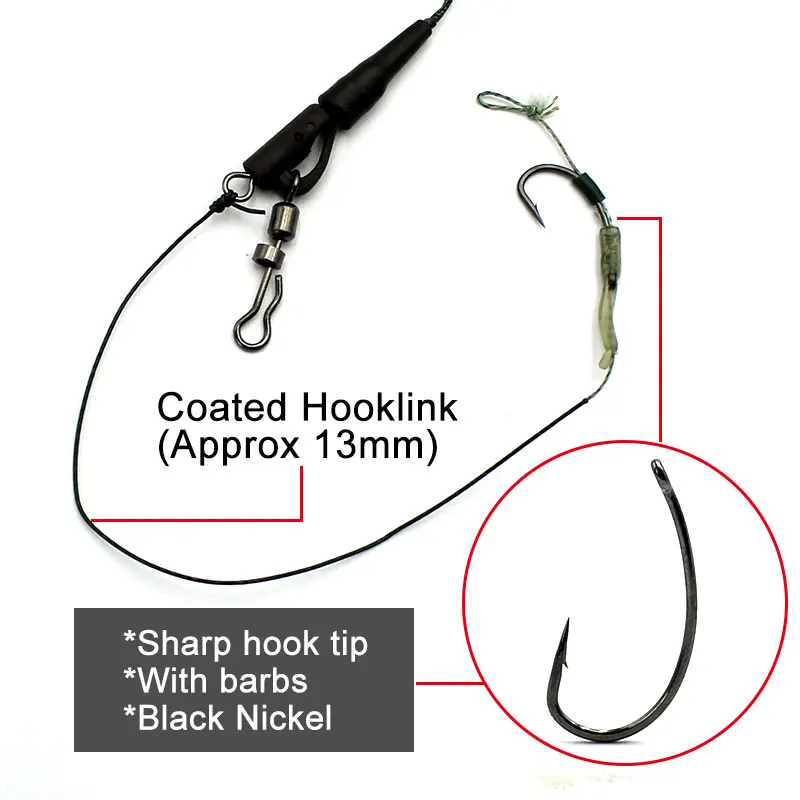 잉어 낚시 라인 준비 묶여 리그 Leadcore 코팅 Hooklink 낚시 액세서리 잉어 낚시 장비 잉어 후크와 라인 만들기