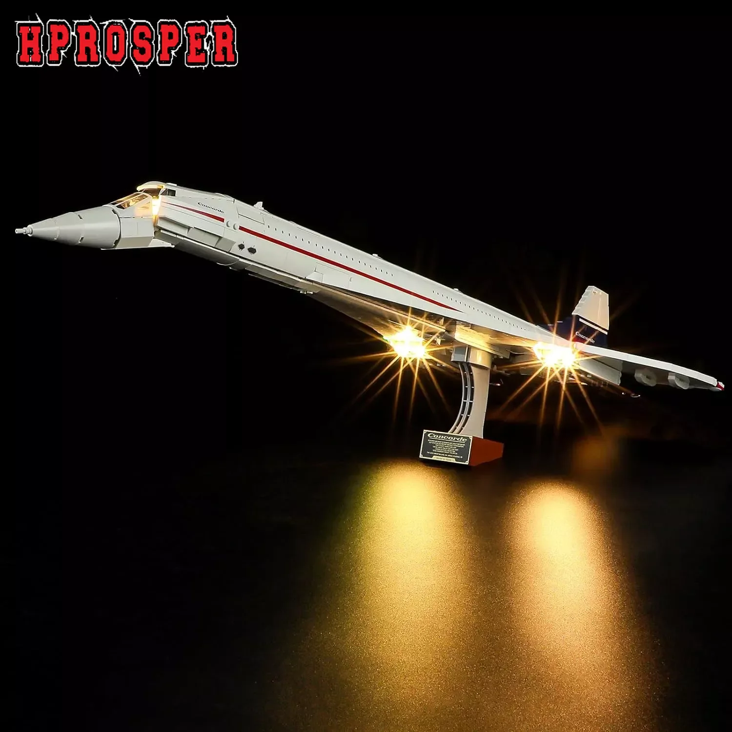 Hprosper 10318 콩코드 DIY 장식 램프, 5V LED 조명, 배터리 박스 포함 (레고 빌딩 블록 세트 미포함) title=Hprosper 10318 콩코드 DIY 장식 램프, 5V LED 조명, 배터리 박스 포함 (레고 빌딩 블록 세트 미포함) 