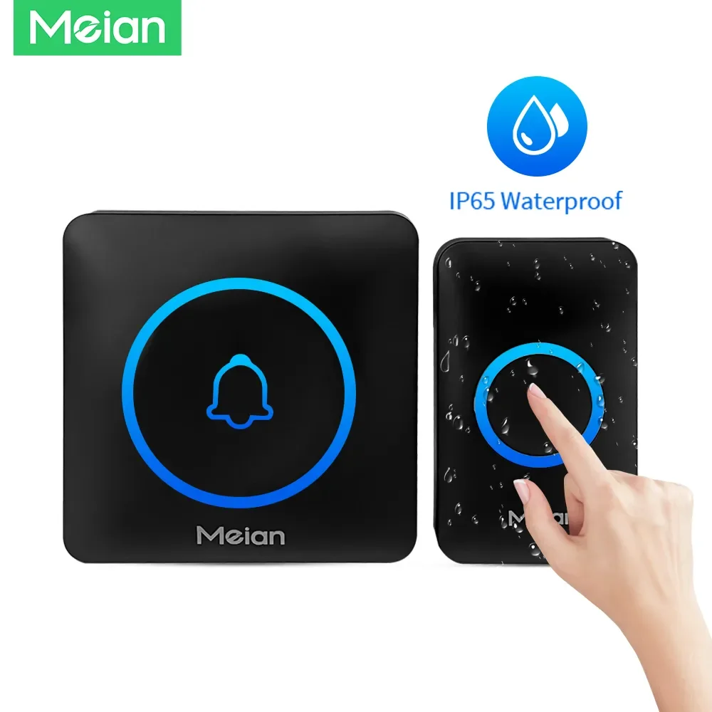 Meian-스마트 홈 무선 야외 초인종, IP65 방수 문짝 벨, 60 곡, 스마트 보안 경보, 문짝 벨 차임 title=Meian-스마트 홈 무선 야외 초인종, IP65 방수 문짝 벨, 60 곡, 스마트 보안 경보, 문짝 벨 차임 