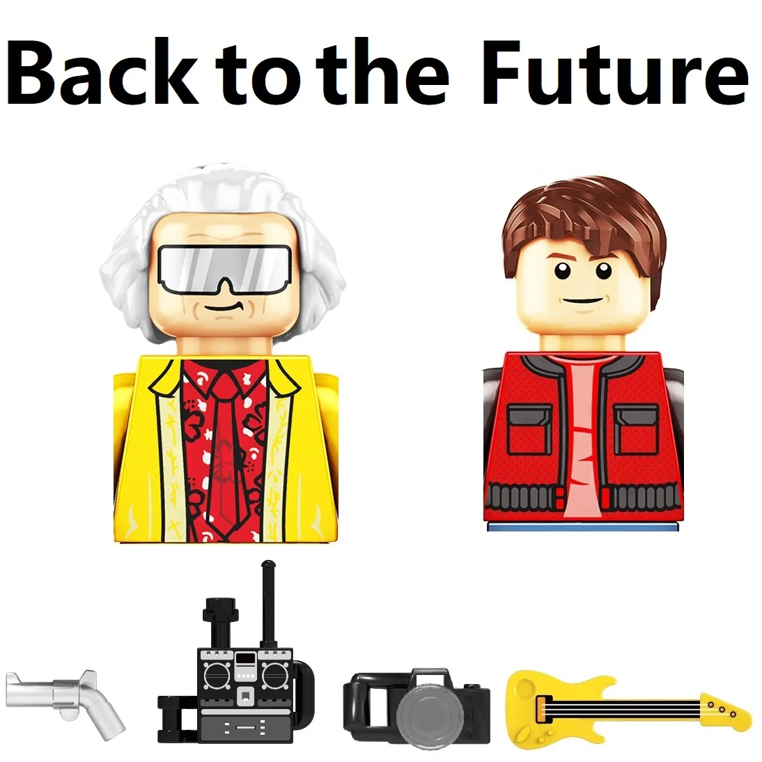 Back to the Future 마티 맥플라이 빌딩 블록, 미니 액션 피규어 장난감 title=Back to the Future 마티 맥플라이 빌딩 블록, 미니 액션 피규어 장난감 