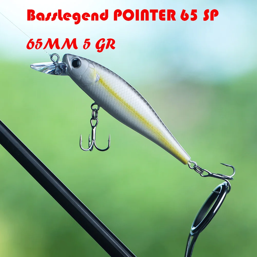 BassLegend 낚시 인공 미끼, 매달린 미노우 얕은 워블러 저크베이트, 샤드 배스 파이크 루어, 128 SP 78 F 65 SP