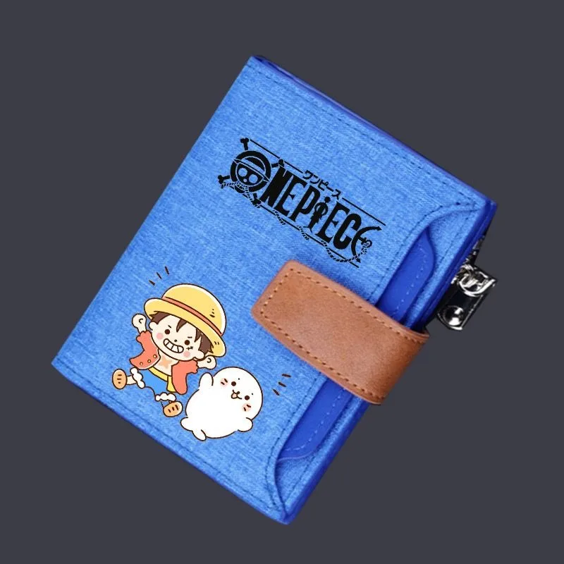 원피스 동전 지갑, 루피 조로 나미 Usopp 다지기 로빈 애니메이션 학생 짧은 프린트 멋진 캔버스 레트로 패션 한국 지갑