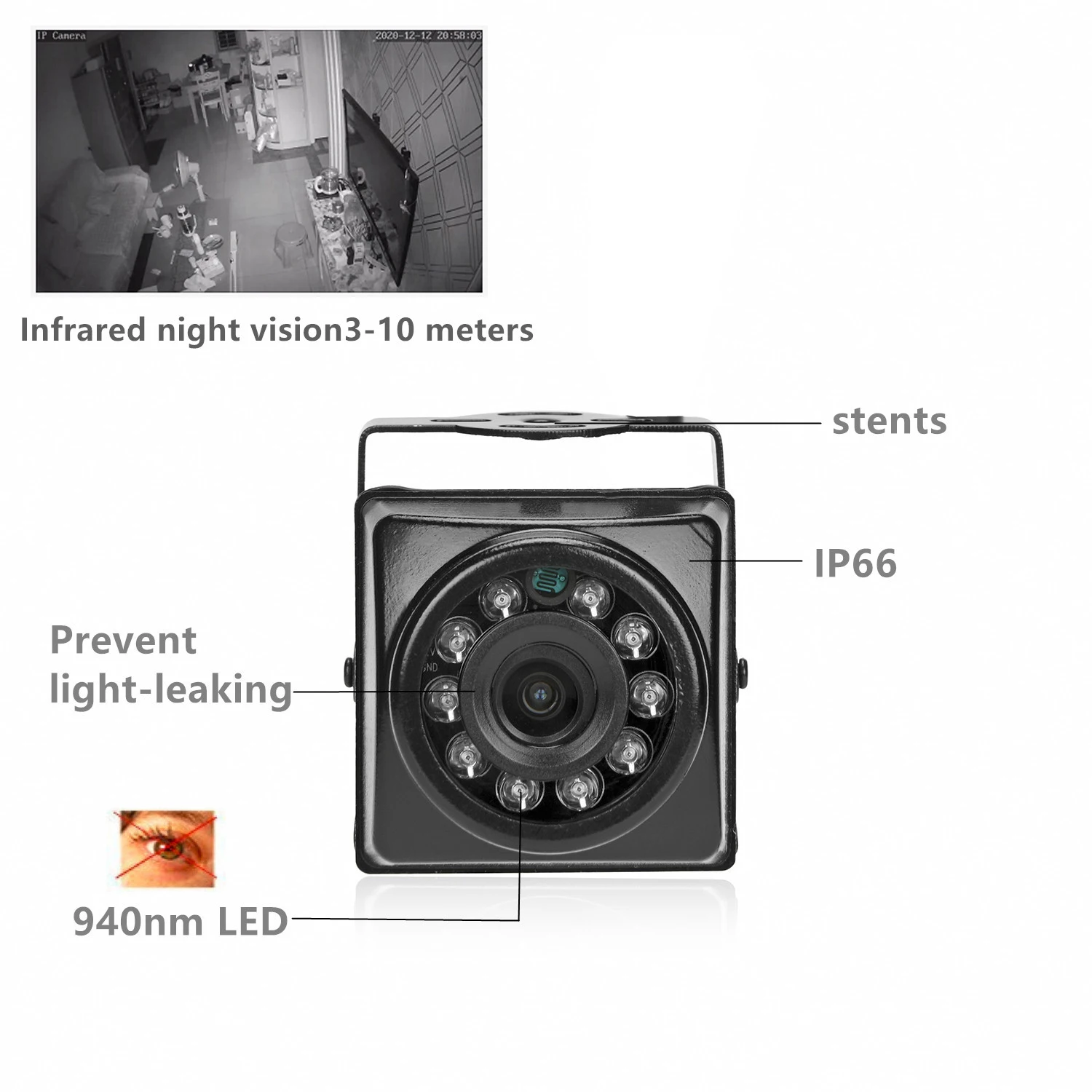 IP66 방수 미니 940NM IR USB 캠, 풀 HD 1080P 720P USB 미니 안드로이드 OTG C타입 UVC CCTV 외부 카메라, 태블릿 키오스크용