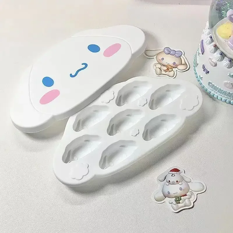 산리오 카와이 마이 멜로디 아이스 트레이 몰드 시나모롤 폼폼 푸린 만화, 여름 가정용 아이스 큐브, 아이스 박스, 아이스 제작 아티팩트