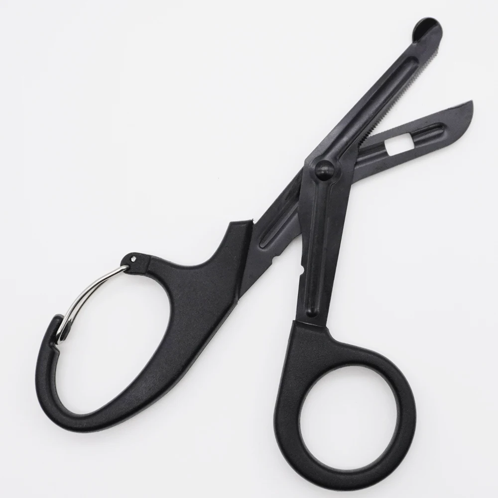Rhino-의료용 외상 가위, 18.5cm, 붕대 가위, 비상 가위, 불소 코팅 스테인레스 스틸