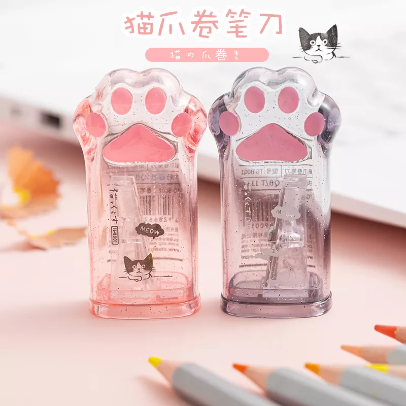 Oeny Kawaii 고양이 발 연필 깎이, Kawaii 학교 용품 문구 용품, 학생 상품, 어린이 선물, 1 개 title=Oeny Kawaii 고양이 발 연필 깎이, Kawaii 학교 용품 문구 용품, 학생 상품, 어린이 선물, 1 개 