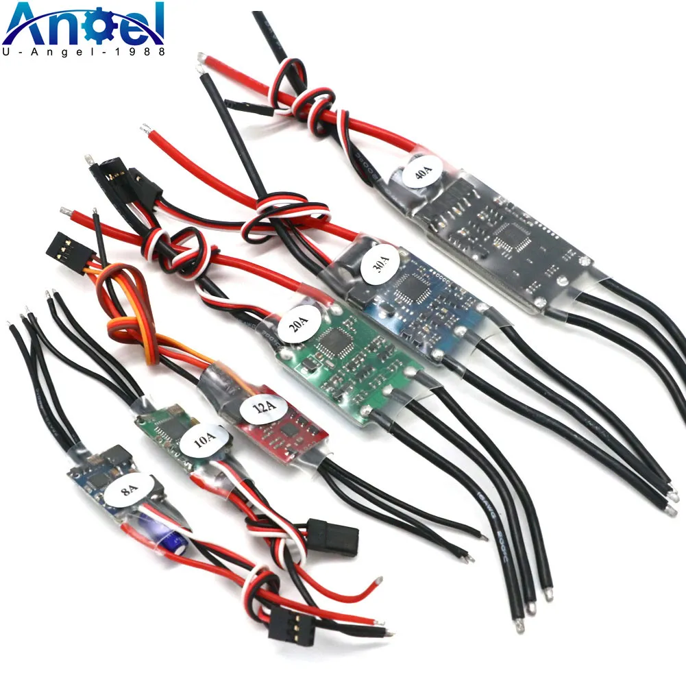 1pcs RC 2-3S ESC 6A 8A 10A 12A 15A 20A 30A 40A RC Multicopter 비행기 용 5V ubec가있는 전자 속도 컨트롤러 ESC title=1pcs RC 2-3S ESC 6A 8A 10A 12A 15A 20A 30A 40A RC Multicopter 비행기 용 5V ubec가있는 전자 속도 컨트롤러 ESC 