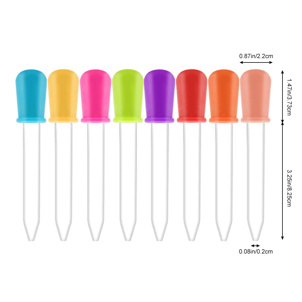 1/6/8/10pcs 5ML 실리콘 플라스틱 피펫 Dropper 먹이 약 액체 눈 귀 피펫 Dropper 학교 실험실 용품 title=1/6/8/10pcs 5ML 실리콘 플라스틱 피펫 Dropper 먹이 약 액체 눈 귀 피펫 Dropper 학교 실험실 용품 