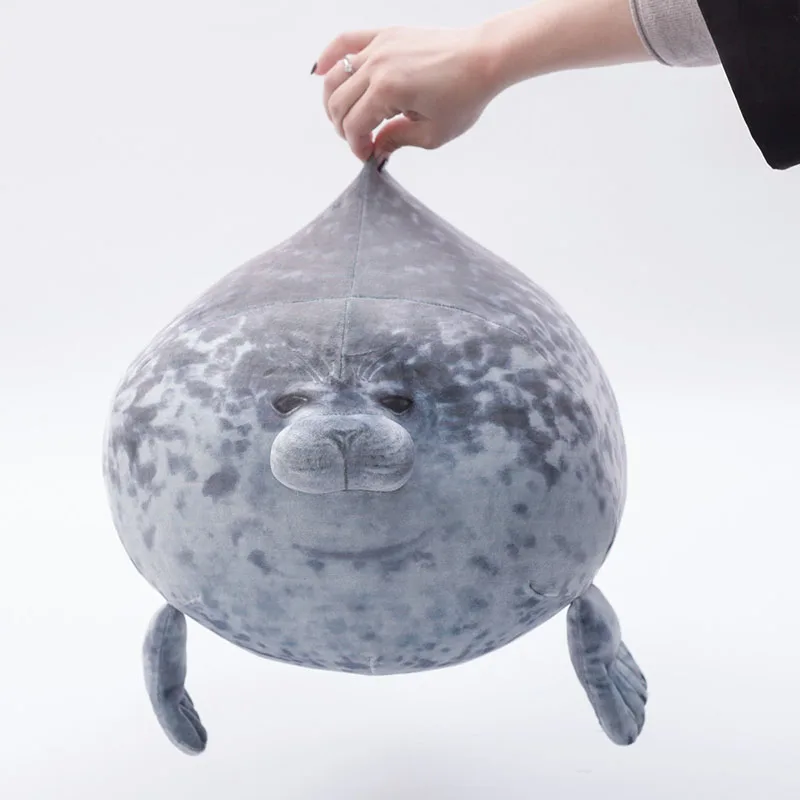 귀여운 도장 봉제 인형, 실물 같은 해양 생물 도장, 부드러운 인형 시뮬레이션 도장 베개, 어린이 장난감, 생일 선물, 30cm, 40cm, 60cm
