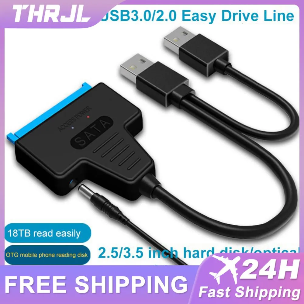 쉬운 드라이브 라인 USB 3.0 Sata DC 전원 공급 포트, 기계식 솔리드 스테이트 하드 드라이브 어댑터 라인, USB2.0 title=쉬운 드라이브 라인 USB 3.0 Sata DC 전원 공급 포트, 기계식 솔리드 스테이트 하드 드라이브 어댑터 라인, USB2.0 