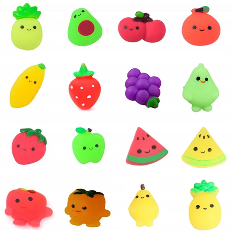 귀여운 Squishies 리치 과일 애니마 스퀴시 완구 어린이 안티 스트레스 볼 스퀴즈 파티 스트레스 릴리프 완구 생일, 5-50 개