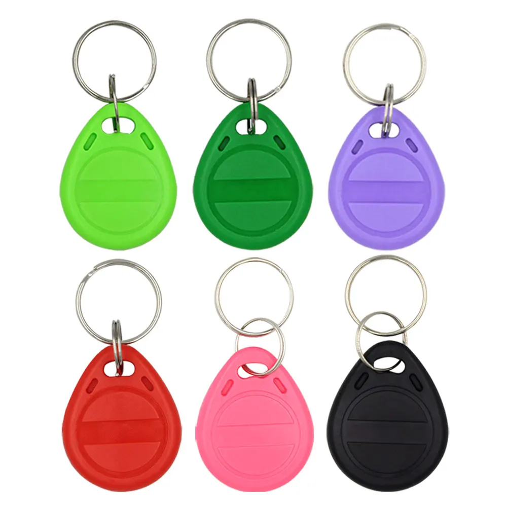 Em4305 t5577 RFID 125khz 키 키톱, 재기록 가능, 재기록 가능, 중복 태그, 재작성, 근접 ID 토큰 링, RFID 클론, 10 개
