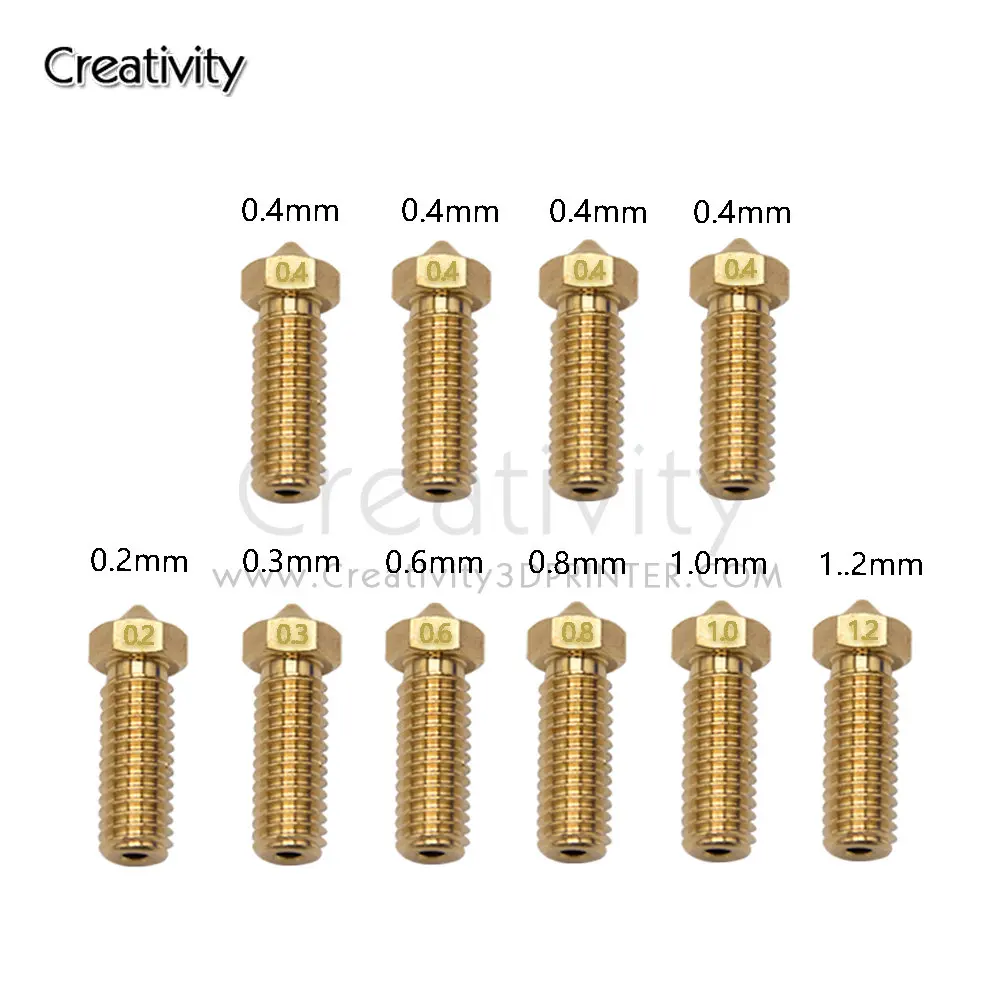 3D 프린터 화산 노즐 황동 노즐 옵션, 사이드 와인더 X1 & X2 Genius Vyper Artillery 3D 프린터, 1.75mm 필라멘트 title=3D 프린터 화산 노즐 황동 노즐 옵션, 사이드 와인더 X1 & X2 Genius Vyper Artillery 3D 프린터, 1.75mm 필라멘트 
