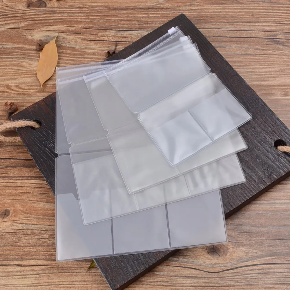 미도리 여행자용 프로테논 PVC 지퍼 백, 수첩, 저널 플래너, 액세서리, 카드 홀더, 보관, 스탠다드/포켓/여권