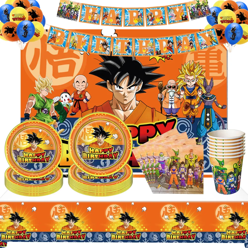 드래곤 볼 Z 베이비 샤워 파티 용품, 식탁보 컵 플레이트 세트, 라텍스 풍선, 소년 러브 파티 장식 title=드래곤 볼 Z 베이비 샤워 파티 용품, 식탁보 컵 플레이트 세트, 라텍스 풍선, 소년 러브 파티 장식