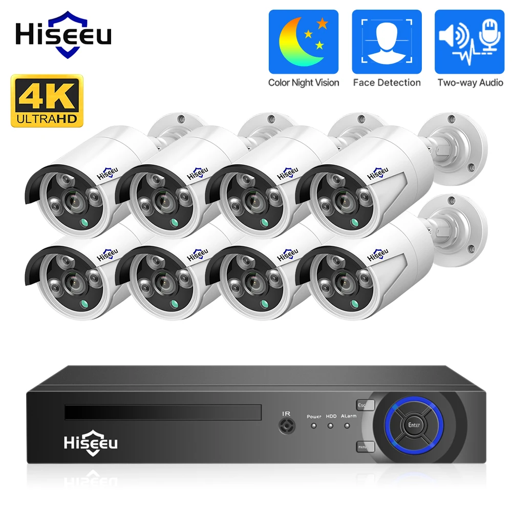 Hiseeu POE 보안 카메라 시스템, AI 얼굴 감지, 16CH NVR H.265 비디오 녹음기, 야외 CCTV 감시 IP 카메라 키트, 4K, 8MP title=Hiseeu POE 보안 카메라 시스템, AI 얼굴 감지, 16CH NVR H.265 비디오 녹음기, 야외 CCTV 감시 IP 카메라 키트, 4K, 8MP 