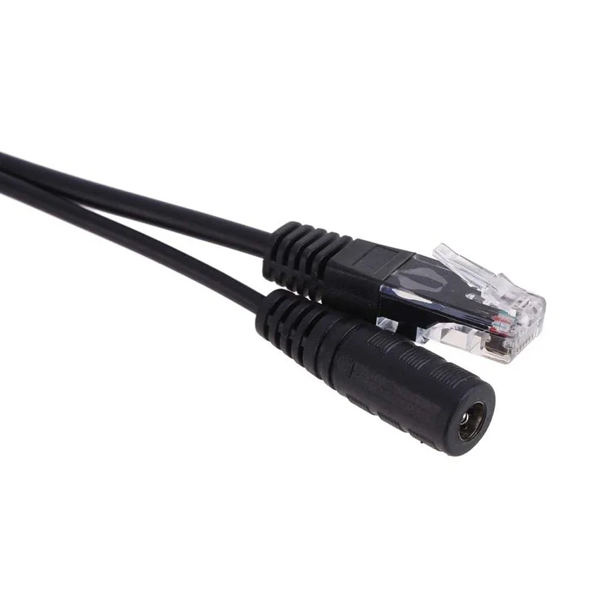 POE 케이블 수동 전원 이더넷 어댑터 케이블 POE 분배기 RJ45 인젝터 전원 공급 장치 모듈 12-48v IP Camea 용