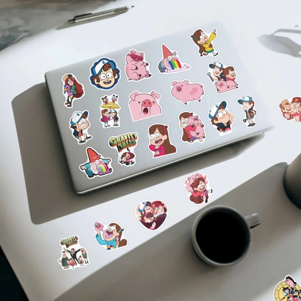 10/30/50PCS 만화 GravityFalls 낙서 스티커 절묘한 데칼 Ipai 일기 스케이트 보드 스티커 도매