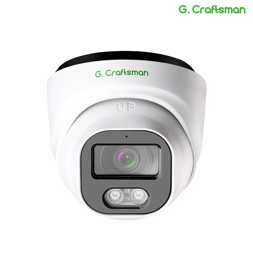 G.Craftsman-HIR POE IP 카메라, 2.8mm 돔 소니 5MP 4K IR 야간 보안 CCTV H.265 방수 오디오 비디오 감시 title=G.Craftsman-HIR POE IP 카메라, 2.8mm 돔 소니 5MP 4K IR 야간 보안 CCTV H.265 방수 오디오 비디오 감시 