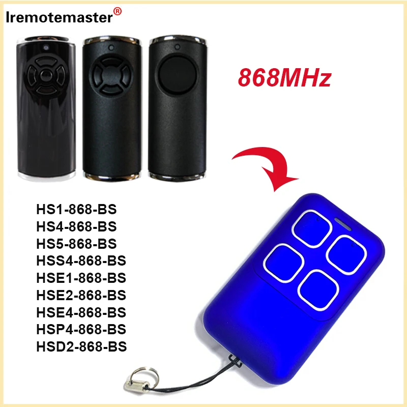 HORMANN BiSecur HSE2-868-BS HSE4-868-BS 차고 도어 원격 제어 HORMANN HS1 HS4 HSS4 HSE1 HSP4 HSD2 868 BS 송신기