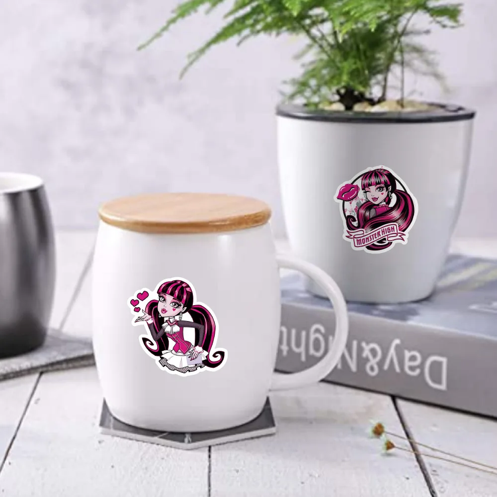 몬스터 고등학교 애니메이션 그래피티 데칼, 여아 어린이 장난감, DIY 여행 가방, 노트북, 전화, 노트북, 만화 스티커, 10 개, 30 개, 50 개