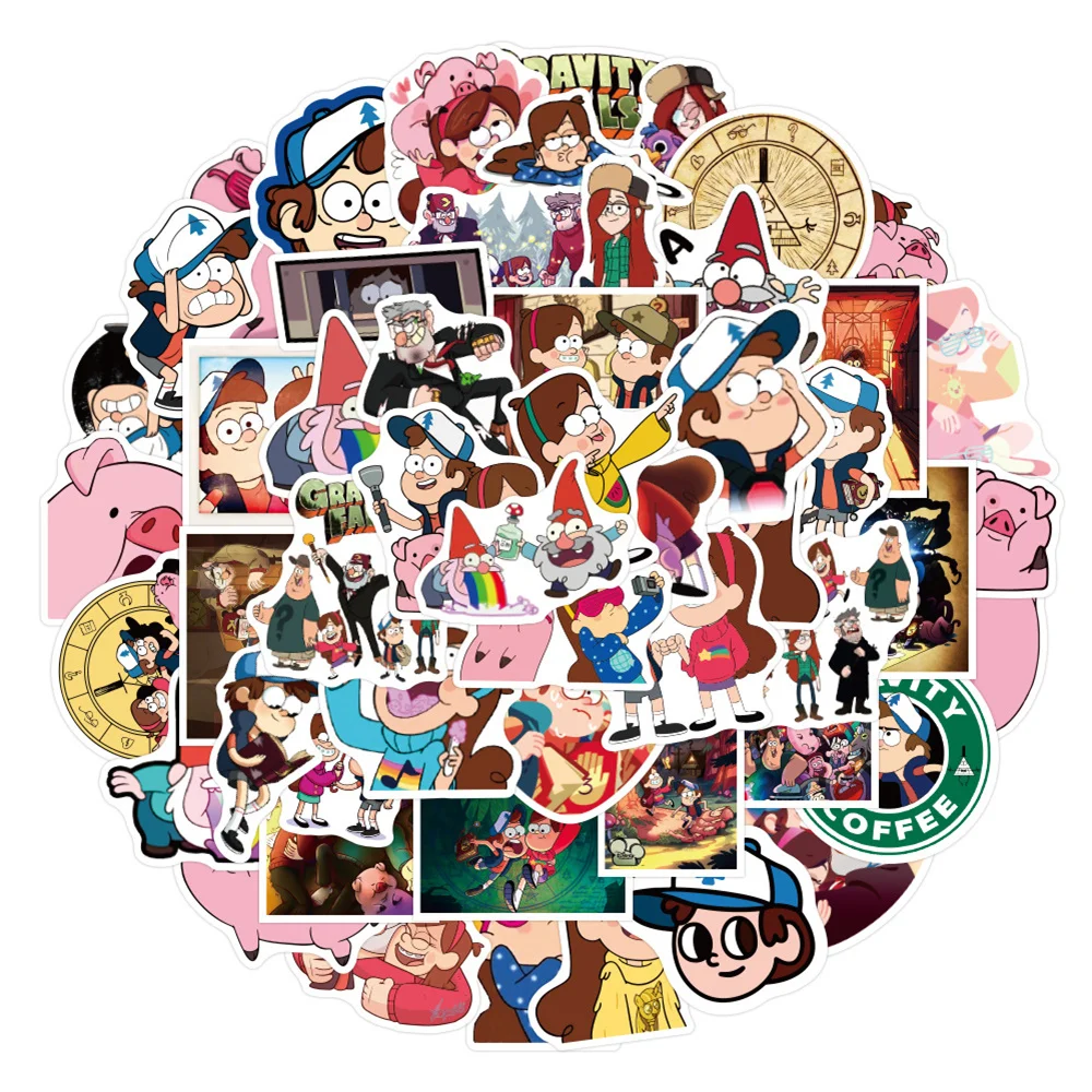 10/30/50PCS 만화 GravityFalls 낙서 스티커 절묘한 데칼 Ipai 일기 스케이트 보드 스티커 도매 title=10/30/50PCS 만화 GravityFalls 낙서 스티커 절묘한 데칼 Ipai 일기 스케이트 보드 스티커 도매 