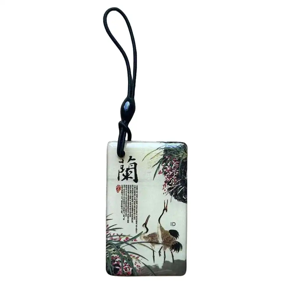 EM4305 RFID 태그 키 체인 복사 복제 태그, 근접 빈 데이터 카드, T5577 125khz ID 재기록 가능 복사기 배지, 1 개