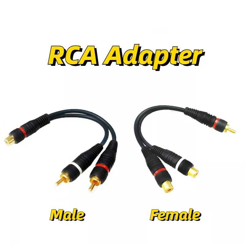 2 RCA 1 RCA 암-수-암 분배기 케이블, 오디오 분배기 분배기 변환기 스피커 골드 케이블 title=2 RCA 1 RCA 암-수-암 분배기 케이블, 오디오 분배기 분배기 변환기 스피커 골드 케이블 