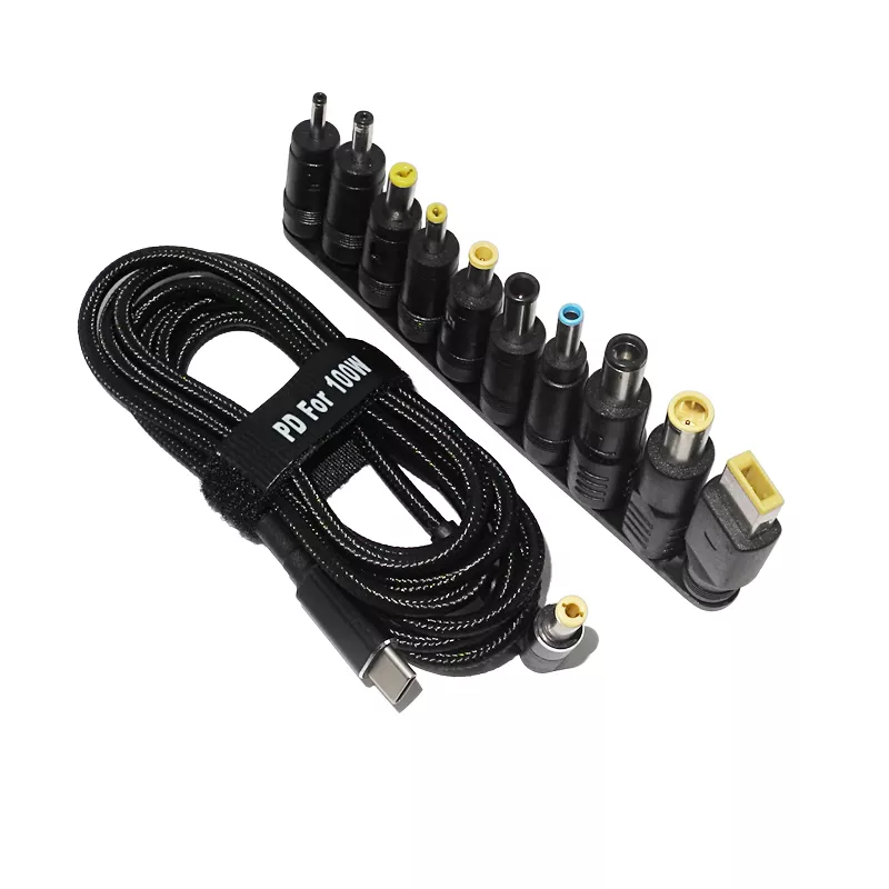 100W DC 전원 어댑터 잭 커넥터, USB C타입 범용 고속 충전 케이블 코드, 레노버 아수스 Hp 에이서 노트북용 title=100W DC 전원 어댑터 잭 커넥터, USB C타입 범용 고속 충전 케이블 코드, 레노버 아수스 Hp 에이서 노트북용 